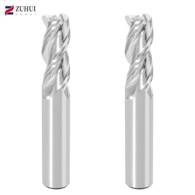 China CNC Milling High Quality Polished CNC Machining Hrc 55 Carbide Tungsten Cobalt Alloy Tin For Aluminum Germany Manufacturer 3 Flute Corner Radius End Mill for sale