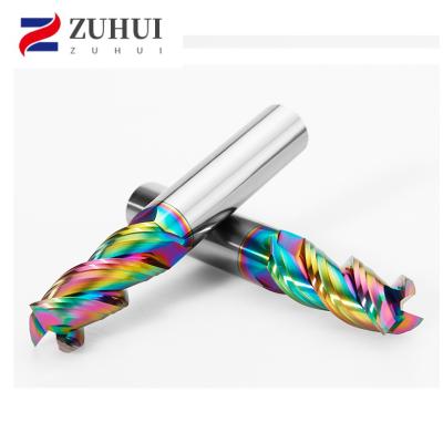 China CNC 3 Flutes Hrc55 Hrc58 Tool High Performance Milling Machining End Mill For Aluminum for sale