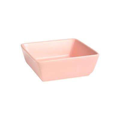 China Wholesale Custom Disposable Contracted Square Fruit Ceramic Dessert Bowl Ceramic Bowl 4 Inches Home Decoration Bowl for sale