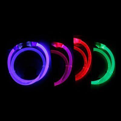 China Adjustable Led Glowing Pet Collar Led Luminous Dog Collar Leashes Pet Collar for sale