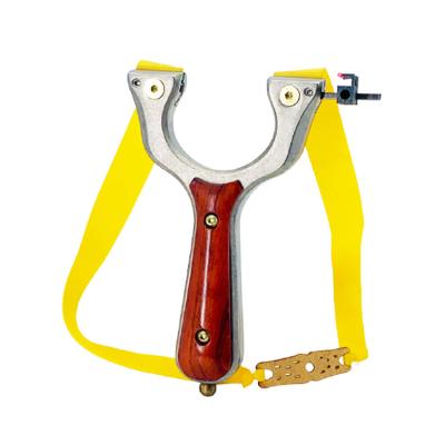 China 2021 New Factory Wholesale Price Outdoor Stainless Steel Hunting Solid Wood Slingshot Hunting Equipment Water Range for sale