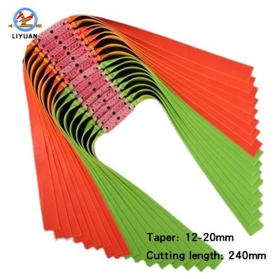 China SHOOTING Manufacturer High Precision Fish Shooting Flat High Quality Power Elastic Outdoor Hunting Catapult With Elastic Band 0.8-1.0-1.2mm for sale