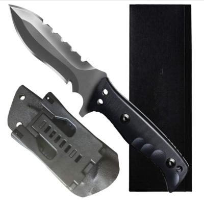 China Amazon hot selling camping knife fixed blade knife stainless steel outdoor camping knife with handle the Group of Ten for sale