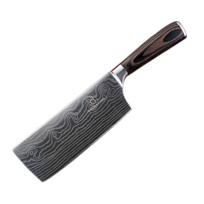 China Sustainable Hot Sale Damascus Style Kitchen Slicing Knife For Kitchen for sale