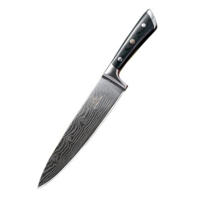 China Viable High Quality Damascus 8 Steel Pattern In Chef Knife For Kitchen for sale