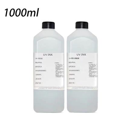 China 100% Brand 1000ml UV Printer Nozzle Cleaning Fluid For Nozzle For DX4 DX5 DX6 DX7 Eco-Solenoid Printers And Printheads for sale