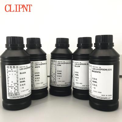 China 100% Brand LED UV Soft Ink For PE Printhead DX5 DX7 XP600 Head 500ML Per Bottle for sale