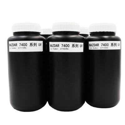 China 100% Brand America Nazdar 7400 Series Inkjrt UV Ink For Gen5/Konica UV Printhead for sale