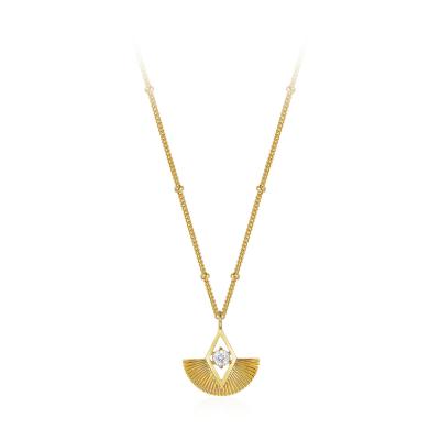 China Europe and America CIS Elegant Style Scalloped Shape with Diamond Necklace for sale