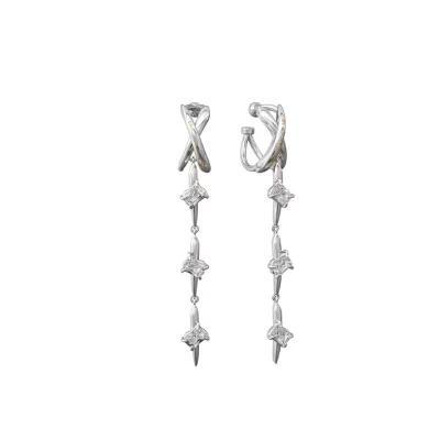 China FASHIONABLE Long Style Zircon Earring Light Luxurious Design Ear Jewelry for sale