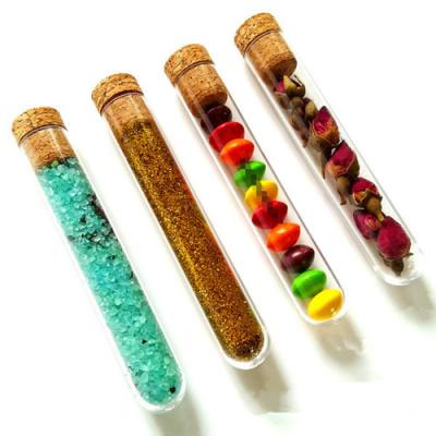 China Food Packaging Borosilicate Glass Test Tube With Cork For Packing Tea, Seed And Sweets for sale