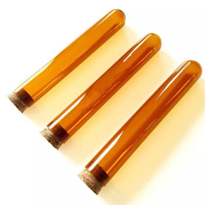 China Opaque Glass Tube Type Food Packaging New Packaging Cork Stopper Portable Liquid Packaging for sale