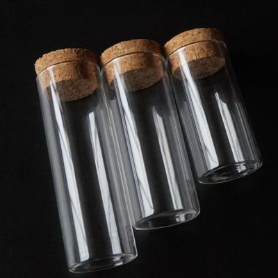 China Mini Food Packaging Flat Bottom 15*75mm Glass Test Tube Without Rim for sale