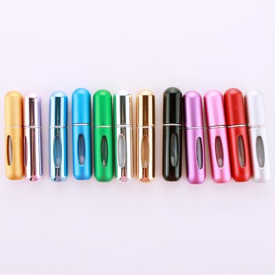 China Wholesale 5ml Matte Colorful Empty Pocket Refillable Perfume Spray Bottle Detachable Aluminum Spray Bottle Atomizer for sale