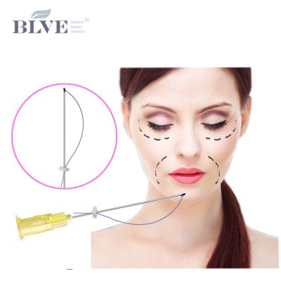 China 27g 38mm face lifting beauty equipment facial massage cosmetic surgery lifting skin tighten single use pdo mono wire for sale