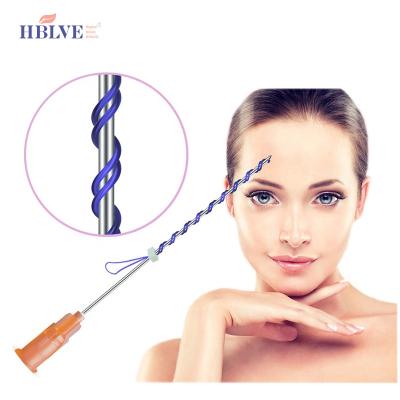 China Factory Price Absorbable Skin Lift Skin Tighten Twin Screw PDO Thread Double Screw PDO Thread For Face Lifting for sale