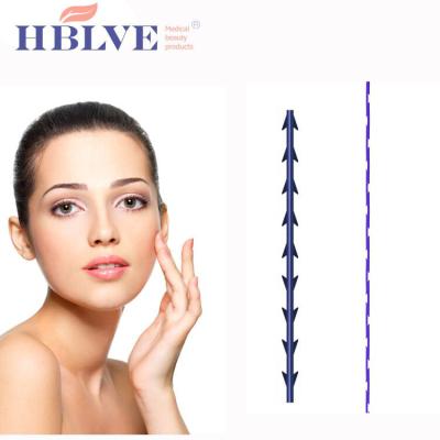 China Skin lift Hblve 19G 100MM fishbone pdo wire pdo tooth lift/Korea mount fishbone pdo wire for sale