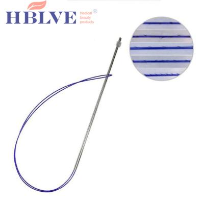 China Remove wrinkle 19g 120mm 185mm body lifting absorbable pdo double tooth barbed wire pdo wire neck lift details for sale