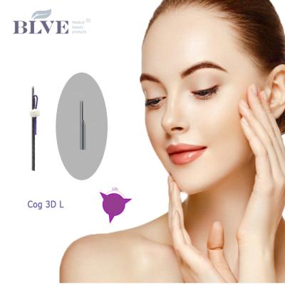 China Remove wrinkle 21g 60mm cosmetic medical skin tightening wire pdo nose barbed wire with needles cannula for sale