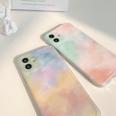 China wholesale Anti-fall Gradient Color TPU Phone Cover Silicone Cell Phone Case Silicone Phone Case New for sale