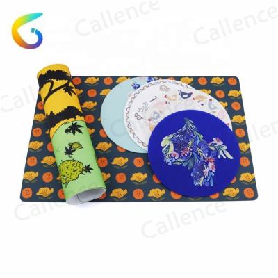 China From Mat Custom Print Water Transfer printing US service/low MOQ cartoon silicone for sale