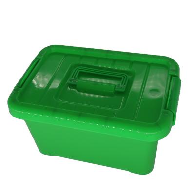 China OEM Quality PP Transparent Plastic Container Green High Sustainable Stackable Storage Boxes With Lid for sale