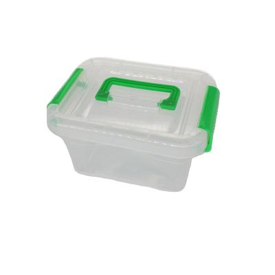 China High Sustainable Normal Quality Transparent Green PP Small Plastic Storage Box With Lid for sale