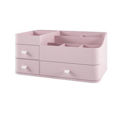 China Viable Home Type Large Lipstick Brush Skin Care Products Dormitory Dressing Table Cosmetics Storage Box Drawer Finishing Shelves for sale