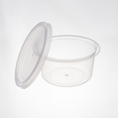 China Stored Kitchen Food Storage Plastic Container Airtight Round Bowl With A Sealing Cover for sale