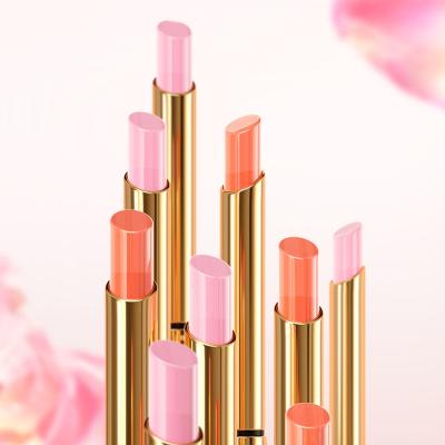 China 1/6 Flower Gold Foil Waterproof Lipstick Dry By Transparent Jelly Lipstick Temperature Change Lipstick for sale