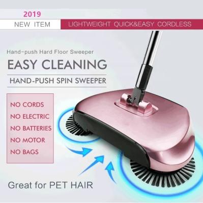 China 2019 NEW Home Hand Push Spin Broom 360 Rotate Magic Sweeper for sale