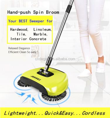 China Best Magic Automatic Lazy Hand Push Sweeper Broom Household Household Cleaner Without Electricity Dustpan for sale