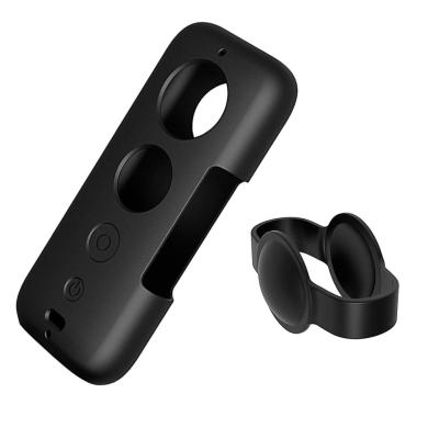 China Portable Flexible Insta360 Lens Cover Silicone Combo Case For Insta360 UN X for sale