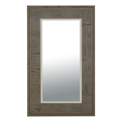 China Classic Design Guaranteed Decorative Gray Mirror Framed Gray NK14 Oak+metal Hot Selling Large Quality,Wood Full Length Custom Mirror for sale