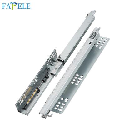 China Modern Wholesale Undermount Furniture Hardware Soft Narrow Drawer Slides for sale