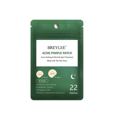 China Acne Treatment Private Label Star Acne Cover Pimple Tea Tree Spot Treatment Hydrocolloid Acne Patch for sale