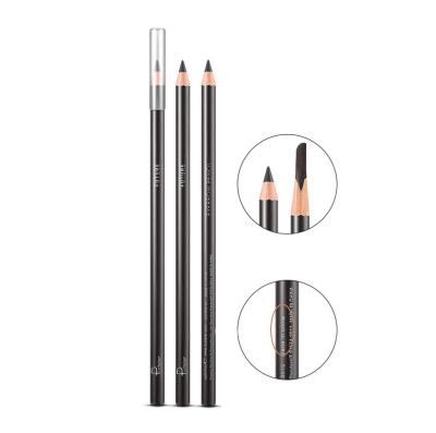 China Waterproof 10 Colors Double Key Automatic Natural Vegan Waterproof Thin Eyebrow Pencil for sale