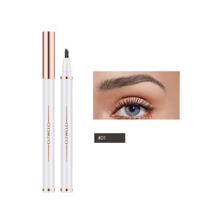 China Waterproof 3 Colors Double Key Automatic Natural Vegan Waterproof Thin Eyebrow Pencil for sale