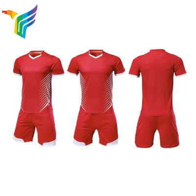 China Popular Design 2020 Style Mens Jersey Football Soccer Sets Sets For Team School Football Uniforms for sale