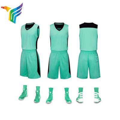 China Antibacterial Men Style Custom Basketball Tank Top Basketball Uniforms Sublimation for sale