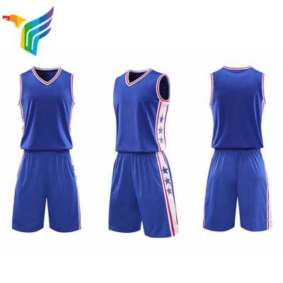 China Antibacterial Mens Basketball Tank Top Set Custom Oversized Basketball Uniforms Basketball Tank Tops Uniforms for sale