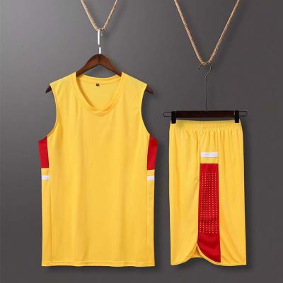 China Team Basketball Uniforms Design Jersey Antibacterial Sublimated Basketball Tank Top Uniform Sets for sale