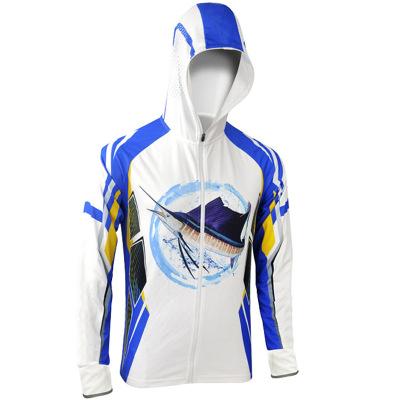 China High Quality Antibacterial Sublimation Printing Zipper Up Fishing Shirt Custom Quick Dry Men's Long Sleeve Fishing Shirt for sale