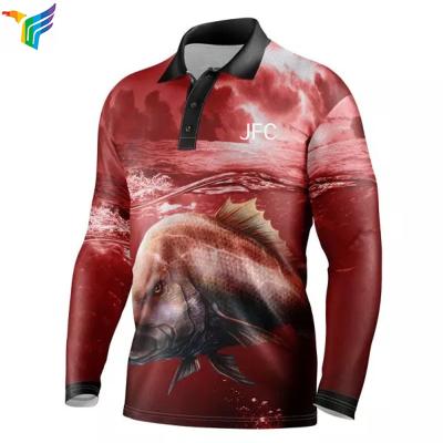 China Antibacterial High Quality Low MOQ Custom Long Sleeve UV Youth Fishing Shirt for sale