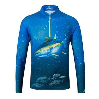 China Antibacterial high quality men long sleeve sublimation printing custom fishing hood for sale