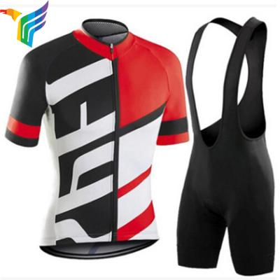 China Breathable China Assuring Moisture Wicking Custom Short Sleeve Cycling Wear Set For Men for sale