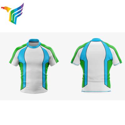 China Antibacterial blue jersey and rugby wear low price rugby shorts with socks wholesale high quality rugby jerseys for sale