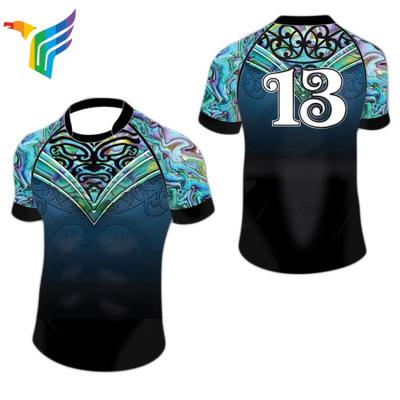 China Custom Cheap Rugby Shirt Kids Rugby Shirt 5Xl Sublimation Antibacterial Wholesale Practice Tank Top for sale