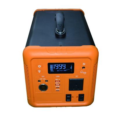 China New Trends 1000W 220V 110V Wireless Charging Portable Solar Power Station with Built in LiFePO4 Iron Phosphate Battery for sale