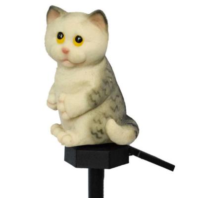 China Lovely Cat Landscape Lamp Various LED Resin Garden Lamp Solar Plug-in New Factory Manufacture for sale